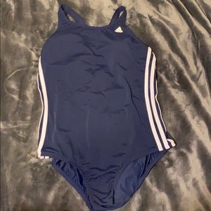 NWT Adidas navy 3 stripe swimsuit